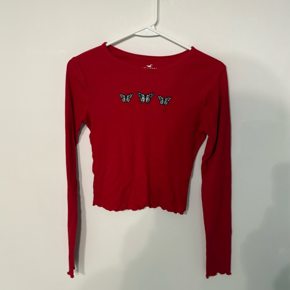 Hollister Red Baby Tee